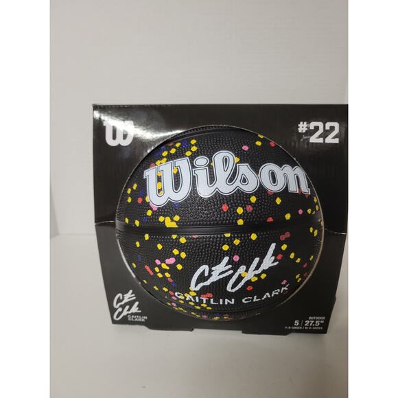 Wilson Caitlin‎ Clark Signature Basketball - Limited Edition Confetti Design - Picture 3 of 5